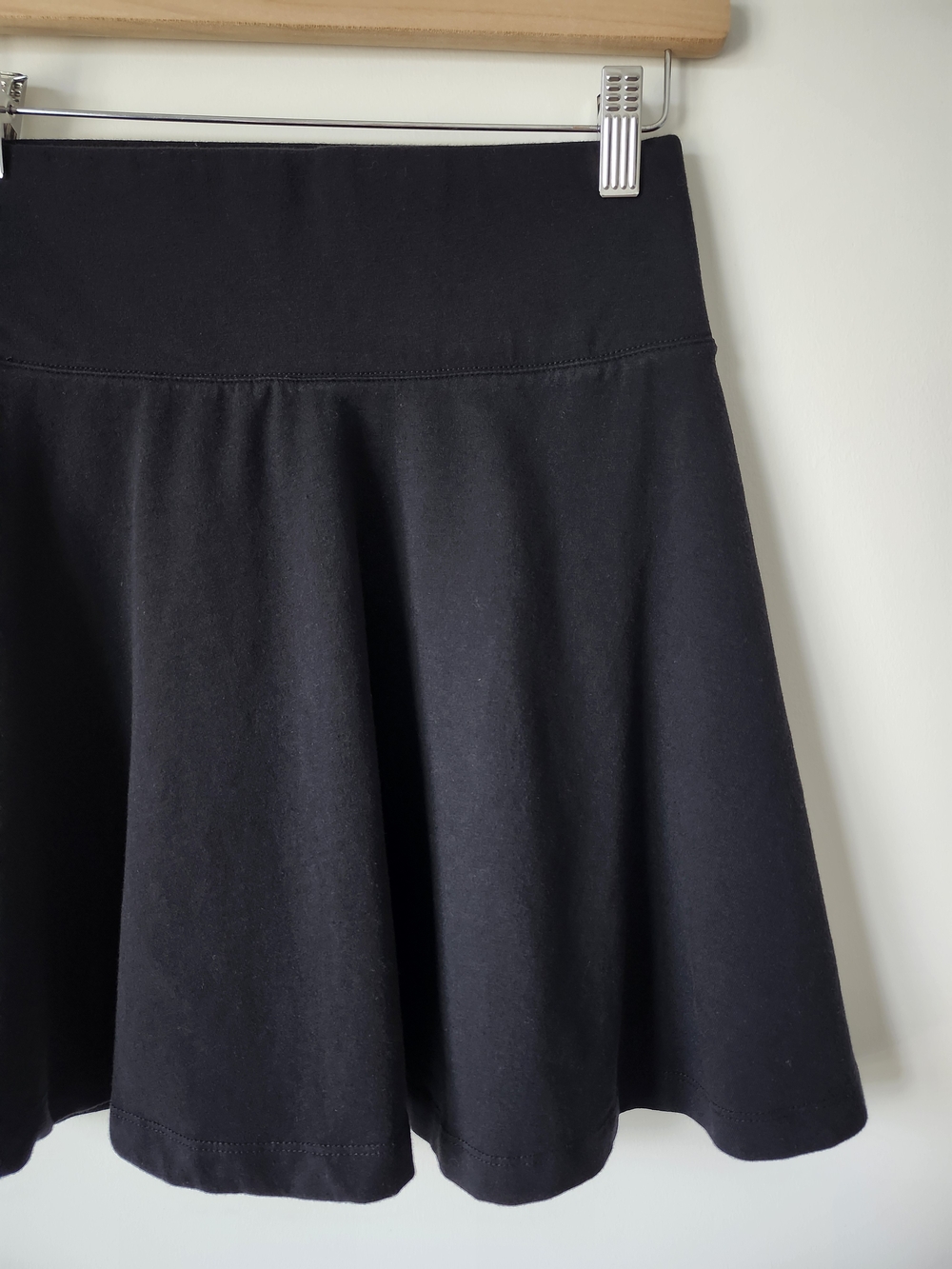 Black Flared Mini Skirt - Picture 4 of 6